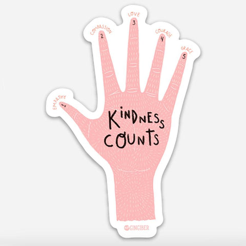 Gingiber Kindness Counts Sticker