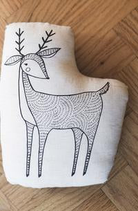 Gingiber Deer Pillow