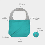 Flip and Tumble Magenta Reusable Shopping Bag